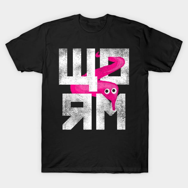 Pink Worm On A String Meme, Magic Worm Fuzzy Retro Style T-Shirt by YourGoods